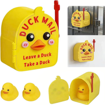 3D Printed Magnetic Cruising Ducks Mailbox Wall Mounted Mini Box with 2 Mini Ducks