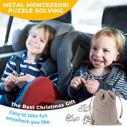 🔥El Mejor Regalo🎁 Puzle Montessori de Metal para Resolver