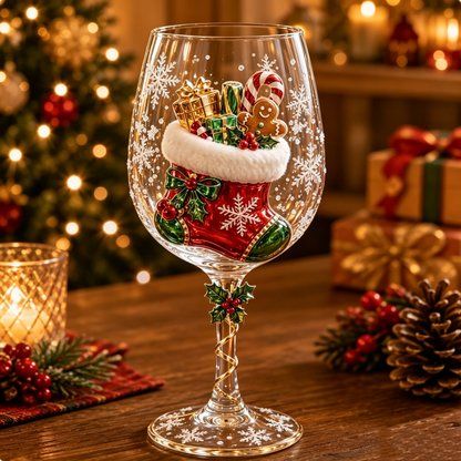 🔥🎁Christmas Wine Glass Collection Gift Box Set✨