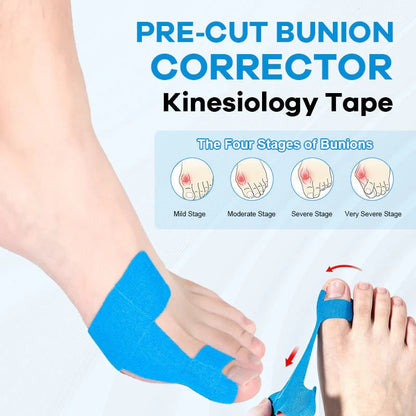👣Cinta de Kinesiología Precortada para Corrector de Juanetes