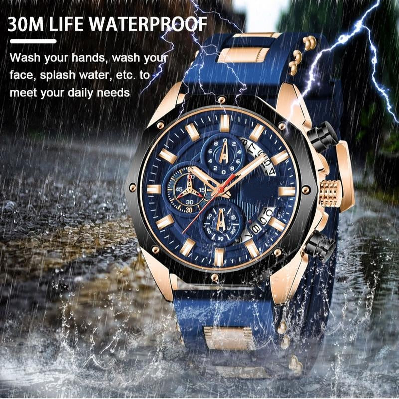 ⏳🔥LIMITED-TIME 50% OFF! ⏰Men's Outdoor Waterproof Sport Quartz Watch – Chronograph function, durable & water-resistant – Perfect for sports, travel & daily wear 🏃‍♂️
