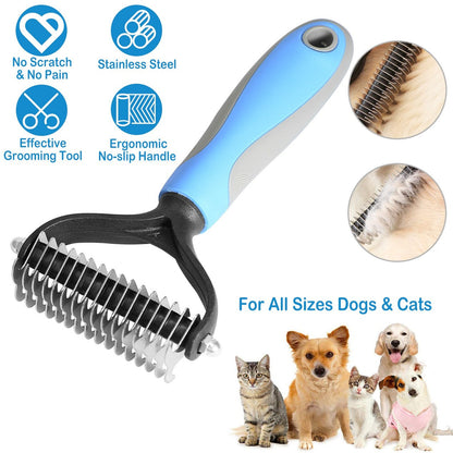 ⏰🔥 Professional Pet Shedding Comb – Effectively Removes Loose Hair 🐾✅