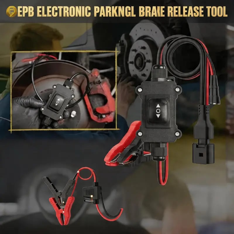 🔥Herramienta Universal de Desbloqueo de Emergencia para Freno de Estacionamiento Eléctrico (EPB) – Fusible de 40A y Control Bidireccional Adelante/Atrás para Freno de Estacionamiento Electrónico