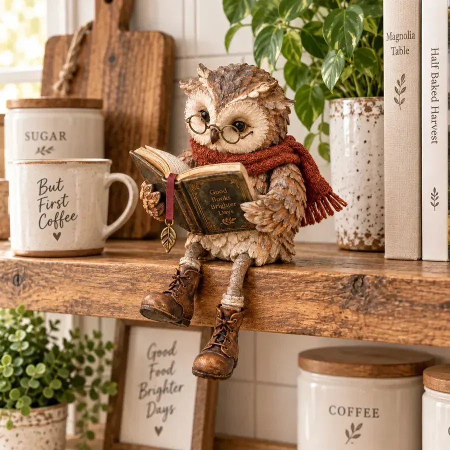 🦉Reading Owl Figurine - A Little Companion For Every Chapter