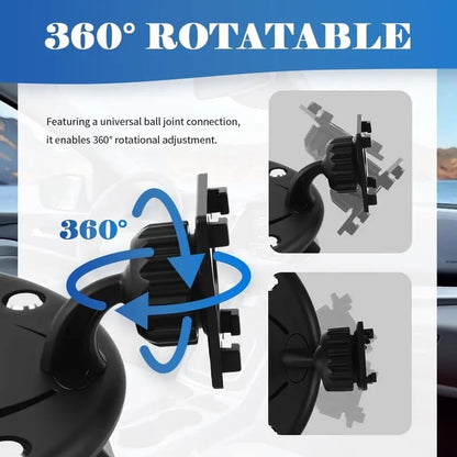 360° Rotating CD Slot Car Mount – Triangle Stable Holder for CarPlay Screens, GPS & Dashcams