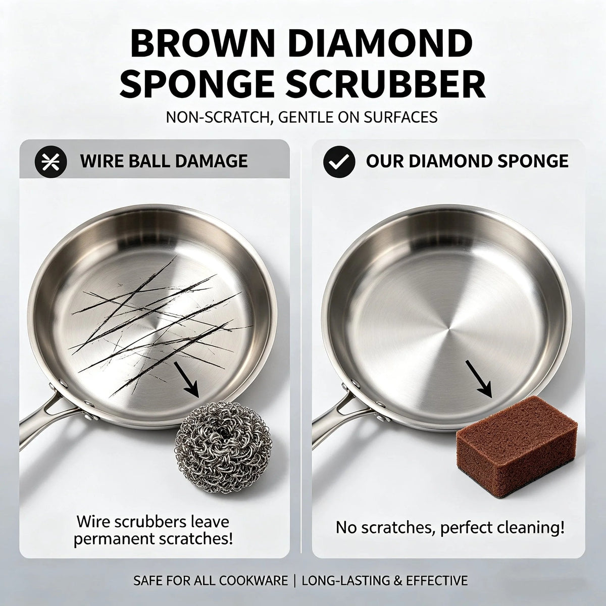 49% OFF This Week Promotions🎉-Brown Sponge Scrubber🧽