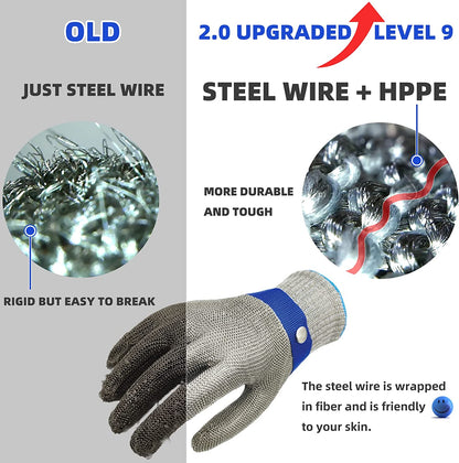 🧤 52% OFF NOW! 🥩 Stainless Steel Mesh Glove – Highest A9 cut level – Perfect for butchers & chefs – no more knife accidents! 🔪🚫