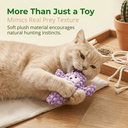 🔥5pcHandmade Soft Cactus Kitten Chew Toys with Natural Catnip