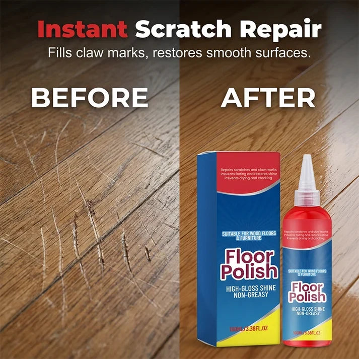 📢 Floor Polish – Scratch Repair, Non-Greasy, Long-Lasting 🔧