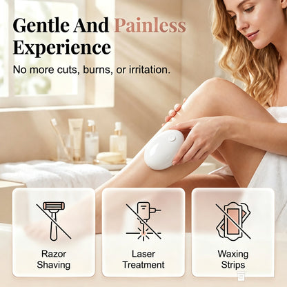 ✨49% OFF NOW! Palm‑Fit Hair Eraser for Quick At‑Home Grooming, Painless Crystal Hair Remover, Eco‑Friendly Reusable Physical Hair Removal Tool for Legs, Arms & Body
