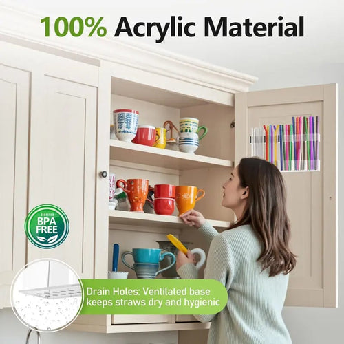 🎁🔥Straw Holder for Cabinet Door