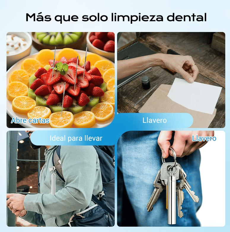 📢📢49% OFF !! ⏰🔥Juego de palillos de dientes de acero inoxidable 7pcs