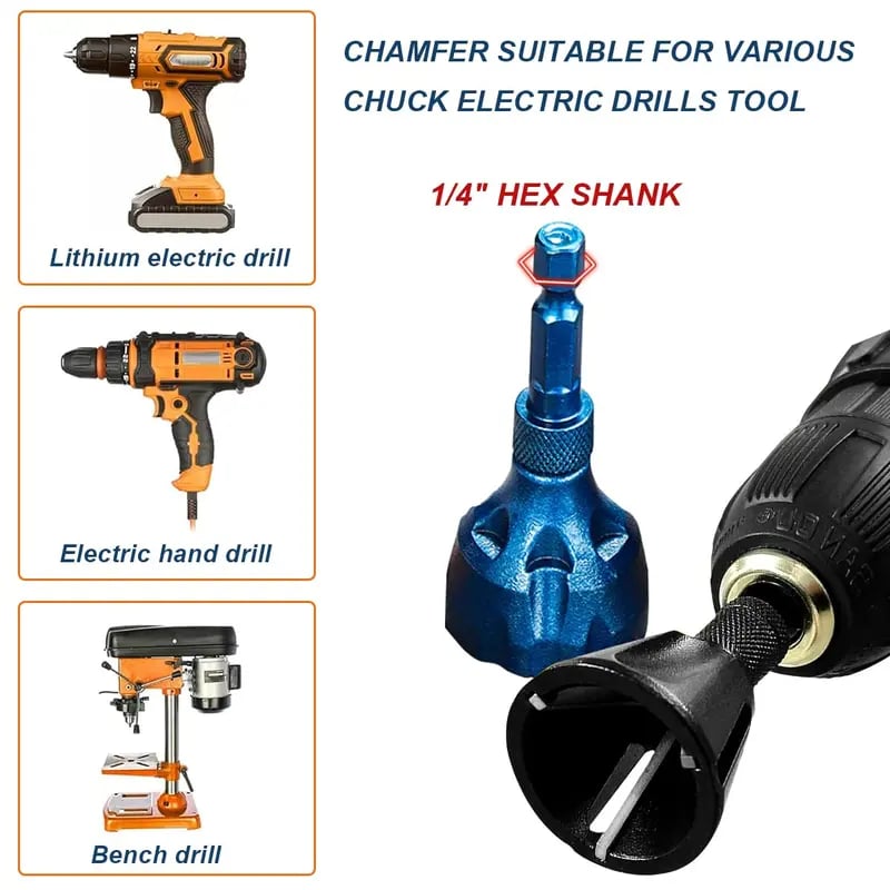Herramienta de desbarbado exterior de chaflanes – Recortadora de bordes de carburo de tungsteno de 3 hojas