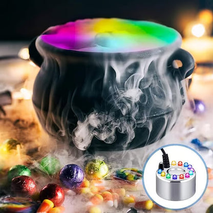 🏆2026 Halloween Hot Sale⚡🎃🔥12 LED light Ultrasonic Mist Maker Fogger