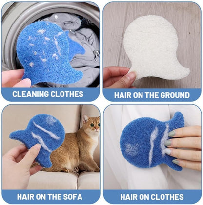 🔥HOT SALE 49% OFF🐟 6-Pack Fish-shaped Pet Hair Remover, Reusable Lint Catcher for Washer & Dryer, Clothes, Bedding, Fabrics✨