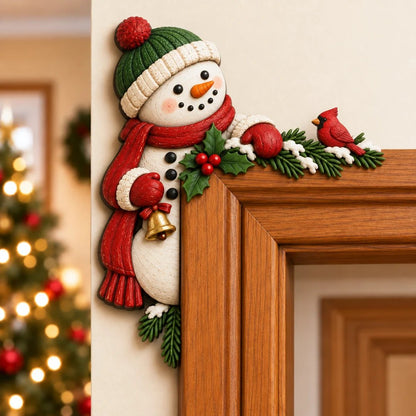 🎅 Christmas Peekaboo Door Frame Corner Decor