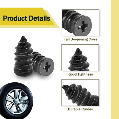 🚗Kit de Clavos de Goma para Reparación de Neumáticos
