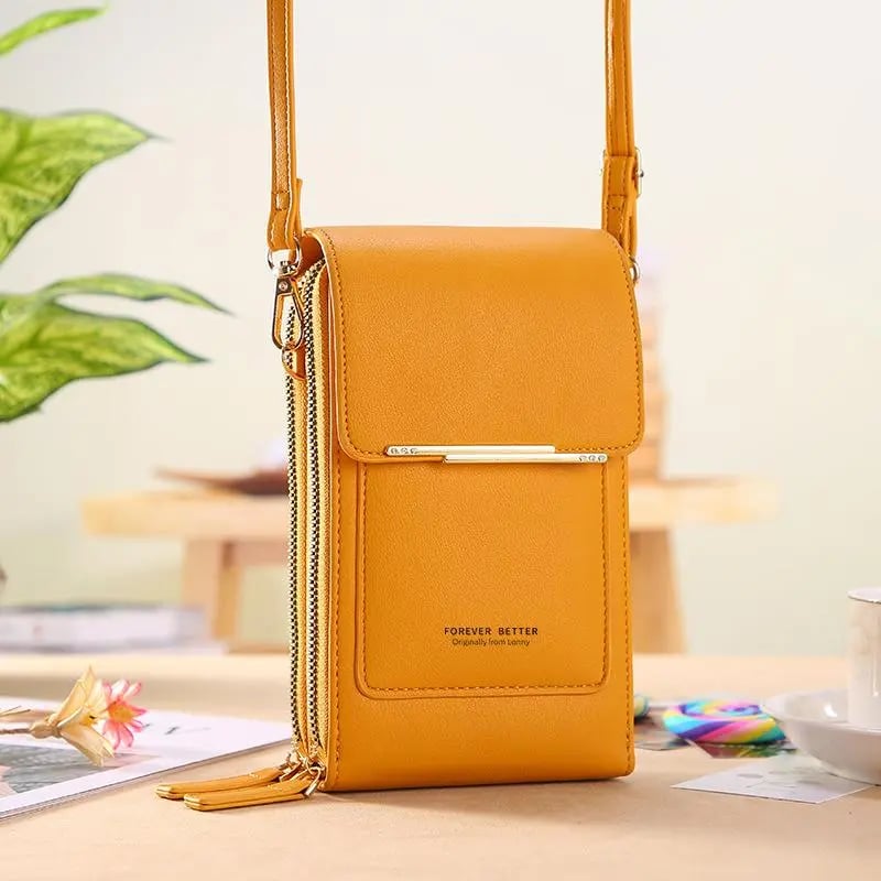 🏆HOT SALE 👜📱 Simple and elegant women's touchscreen crossbody phone wallet