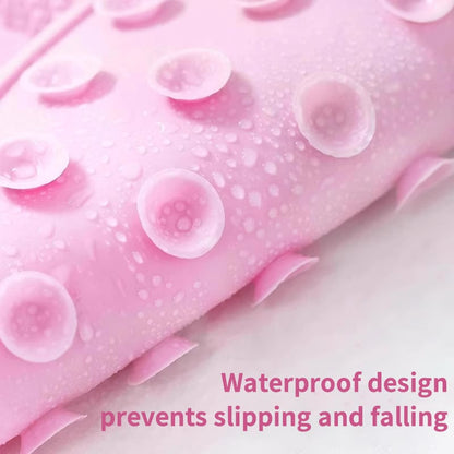 Alfombrilla de silicona para frotar pies en la ducha