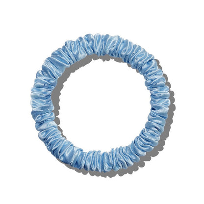 6Pcs Silk Hair Ties Small Silk Scrunchies for Women Girls Thin Skinny Hair Sleep Scrunchies No Damage