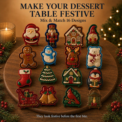 🔥Only $7.99 Last Day Promotion!✨ 🎄16-Design Christmas Mini Pie Mold Collection 🥧
