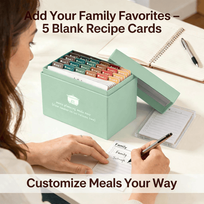 🍽️ Meal Planning Kit with 103 Photo Recipe Cards(Without a gift or present.)