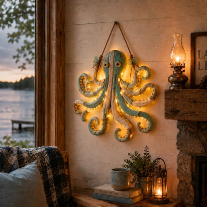 Handcrafted LED Coastal Fish Wall Art