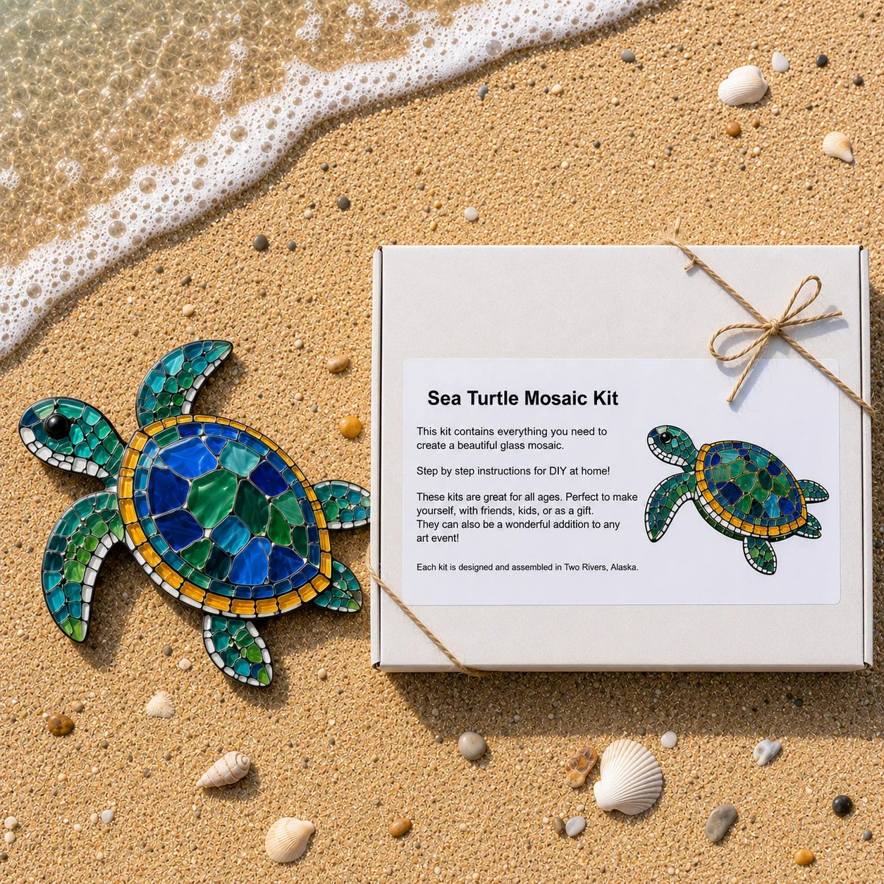 🔥 ÚLTIMO DÍA 49% DE DESCUENTO – 🌊 Kit de Mosaico de Pulpo | Artesanía de Vidrio DIY para Principiantes con Instrucciones Paso a Paso