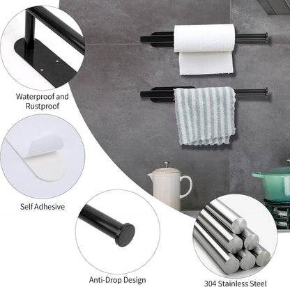 🧻Soporte para rollos de papel de cocina bajo el armario: ¡organiza la encimera de tu cocina en segundos! ✨