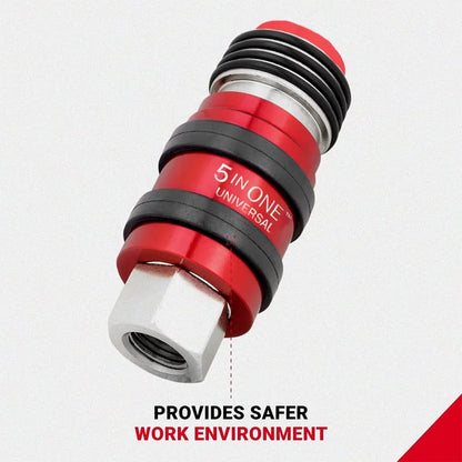 5-in-1 Universal Safety Exhaust Air Coupler