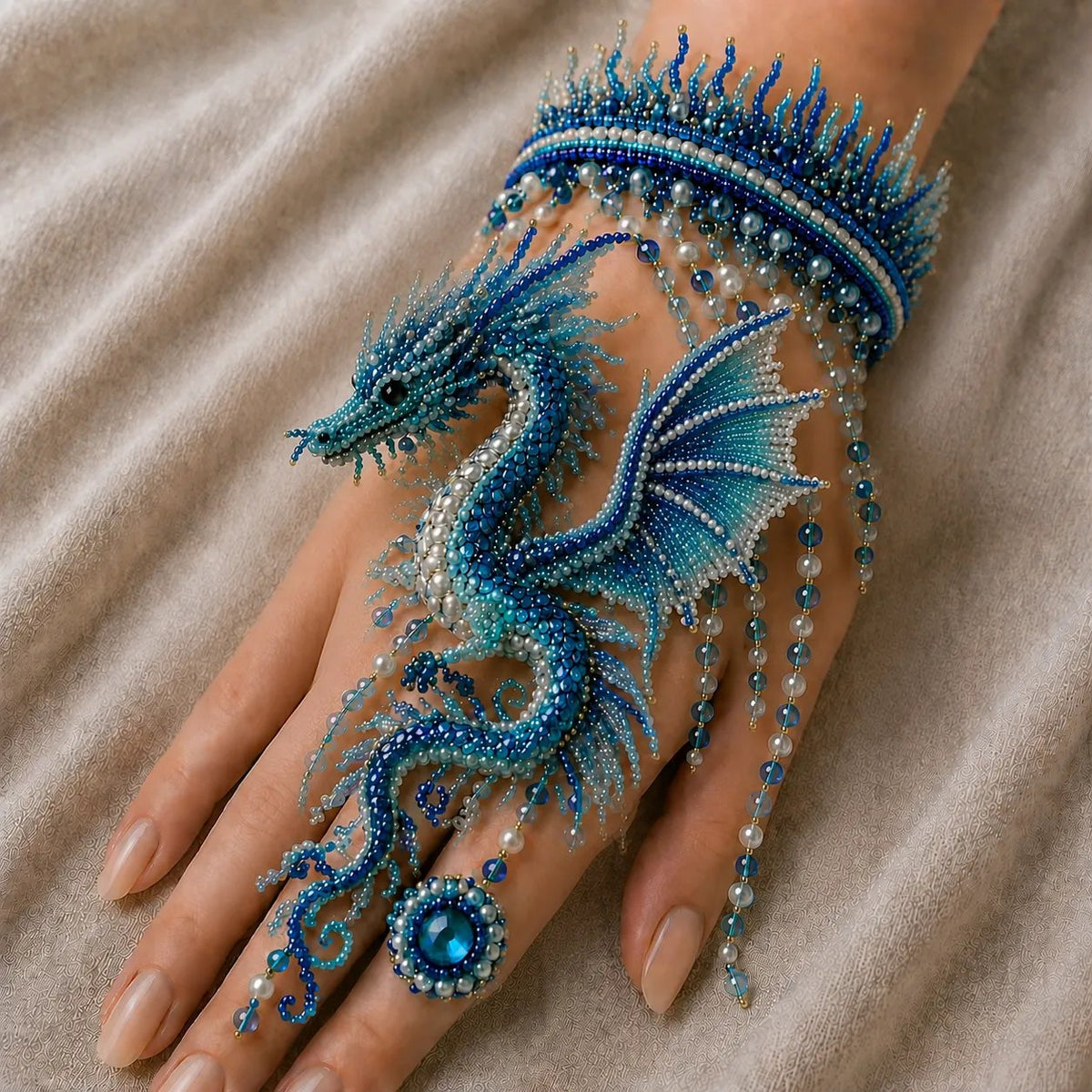 🔥 LAST DAY 49% OFF – 🌊 DIY Ocean Beaded Hand Bracelet Kit | Create Sea-Inspired Wearable Art with Colorful Beads, Ocean Charms & Jewelry Details 🐚💎✨