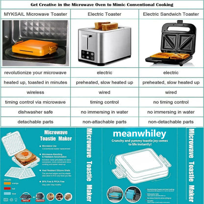 💯🔥Microwave Toastie Sandwich Maker