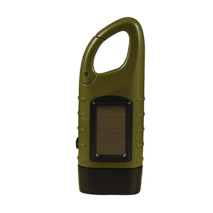 🔦 Solar + Hand-Crank Flashlight | Outdoor Backup
