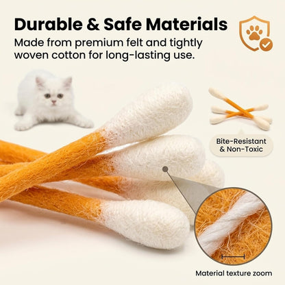 Hisopos de hierba gatera orgánica (paquete de 6) – Detén las carreras nocturnas y salva tus muebles