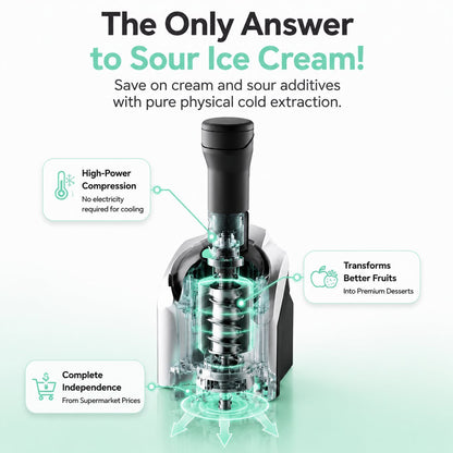 Fully Automatic Ice Cream Maker, Homemade Ice Cream at the Touch of a Button – Guaranteed Foolproof