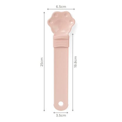 🎉 Cuchara Extensible para Snacks de Gato con Forma de Patita | Alimentador sin Desperdicios para Mascotas 🎉