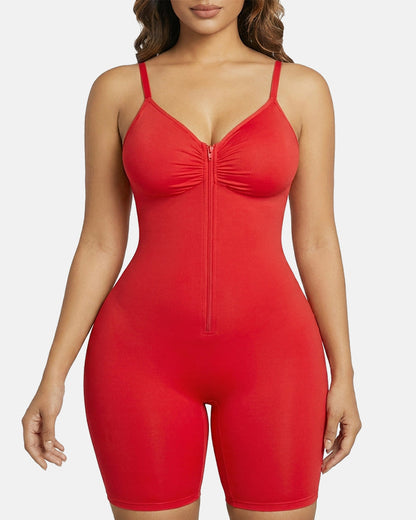 Ultra-Stretch Zip-Up Bodysuit — Sculpting Support & All-Day Comfort
