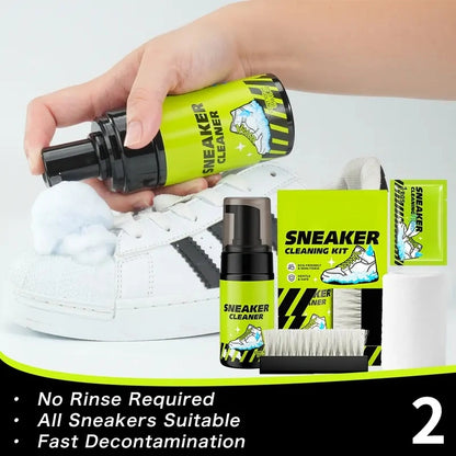Shoe Care Kit: Shoe cleaning and care kit including dry cleaner, stain removal wipes, basketball shoe cleaner, and dedicated brushes