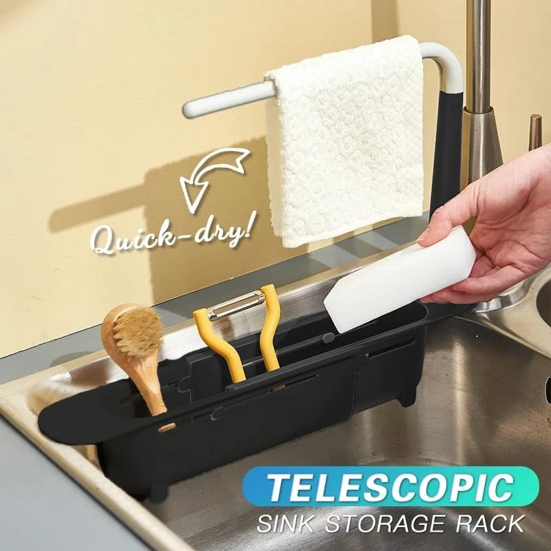 🔥Limited Time OFF🔥Updated Telescopic Sink Storage Rack