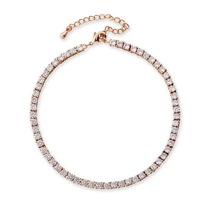 Crystal tennis necklace