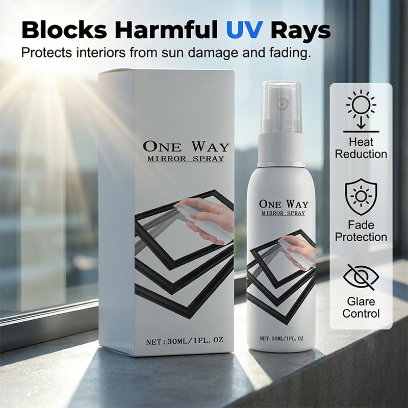 🪟  Reflective Window Spray | One-Way Mirror Privacy Shield for Home & Car