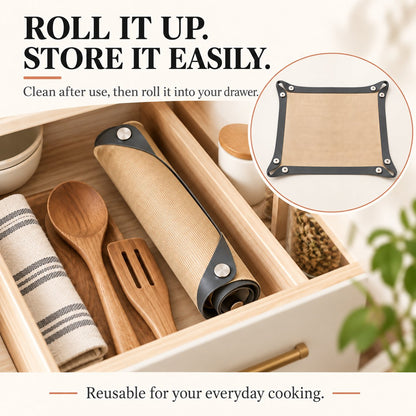 🍪 2-in-1 Foldable Silicone Baking Tray