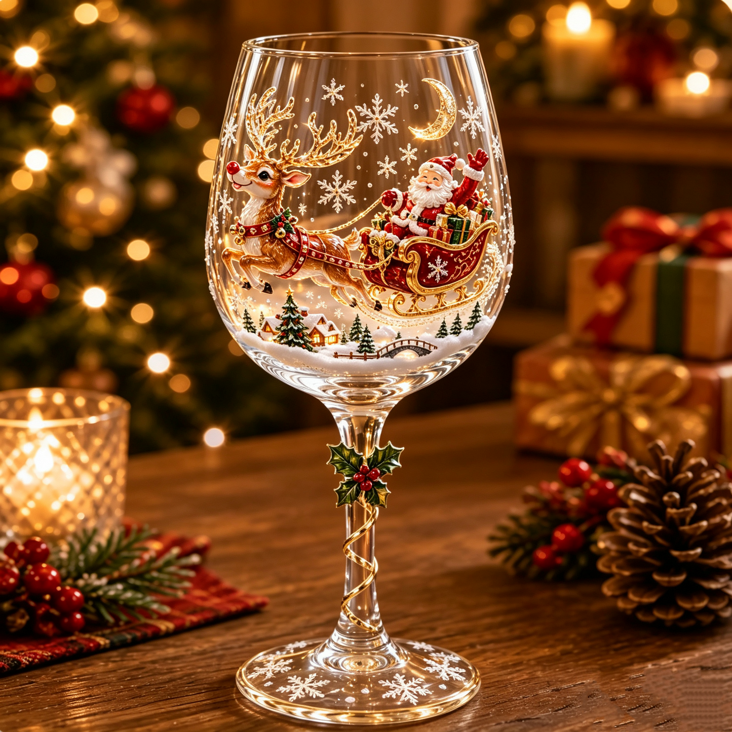 🔥🎁Christmas Wine Glass Collection Gift Box Set✨