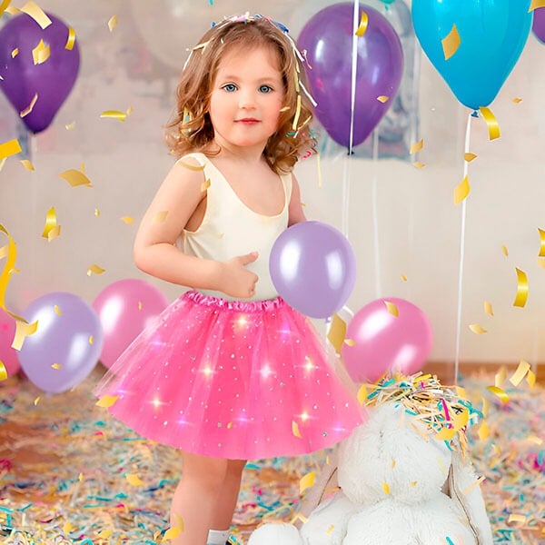 Final Clearance!🌟 Princess Glow LED Skirt | Soft, Safe & Stretchy for All-Day Play– Last Chance at This Price!