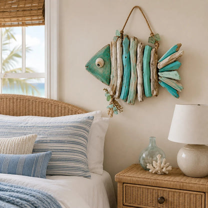 Handcrafted LED Coastal Fish Wall Art