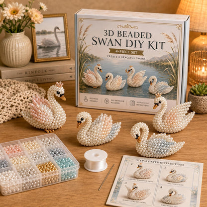 🔥🧵✨ Kit DIY de Animales con Cuentas 3D Pequeños (Producto sin terminar)