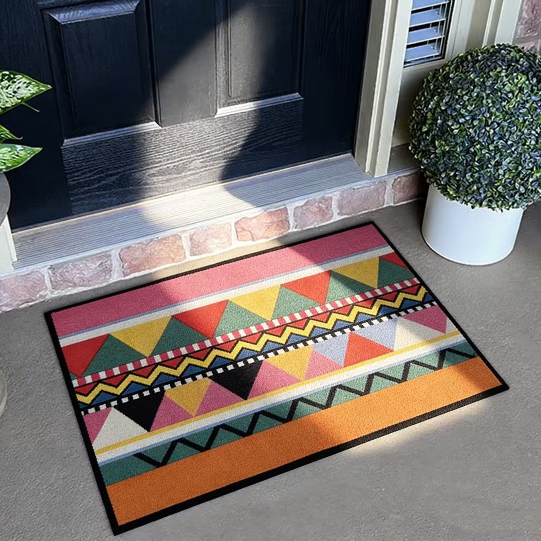 Washable Boho Doormat - Non-Slip & Pet-Friendly