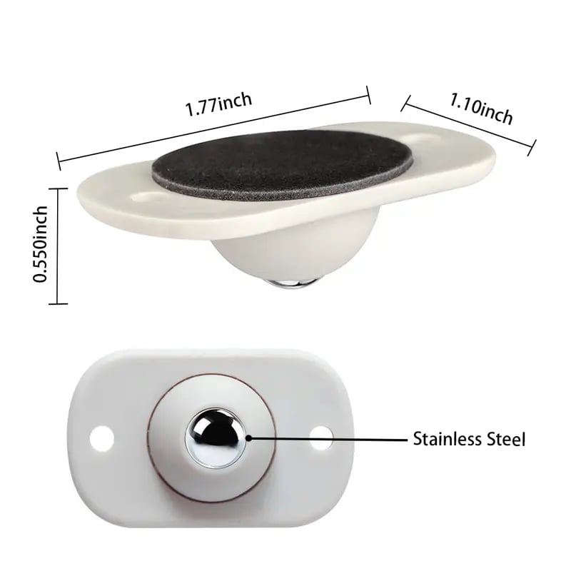 📢📢49% OFF !! ⏰16 Counts Self Adhesive Mini Caster Wheels, 360 Degree Rotation,durable,Strong Load Low Noise Self Caster Wheels