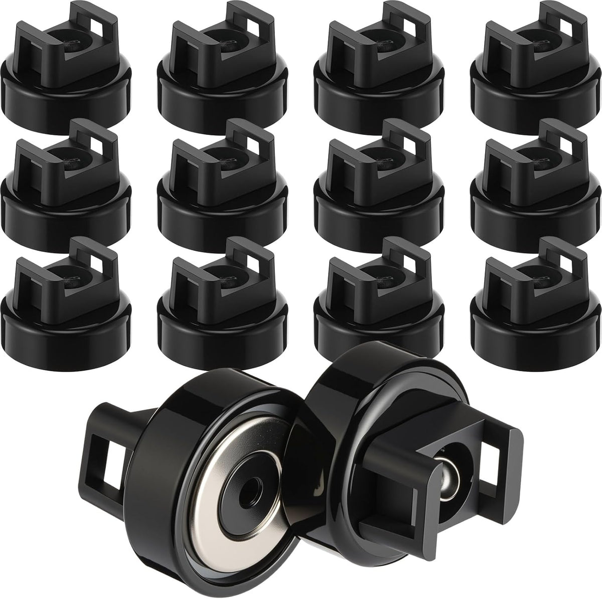 🧲 12 Pack Heavy Duty Magnetic Zip Tie Mounts for Cable Management