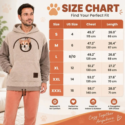 🔥 2026 A Must-have for Pet Lovers 🐾 Cozy Pet Carrier Hoodie – Soft Fleece Cuddle Pouch Sweatshirt for Cats & Small Dogs